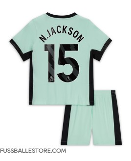 Günstige Chelsea Nicolas Jackson #15 3rd trikot Kinder 2023-24 Kurzarm (+ Kurze Hosen)